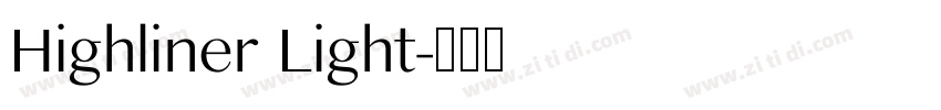 Highliner Light字体转换